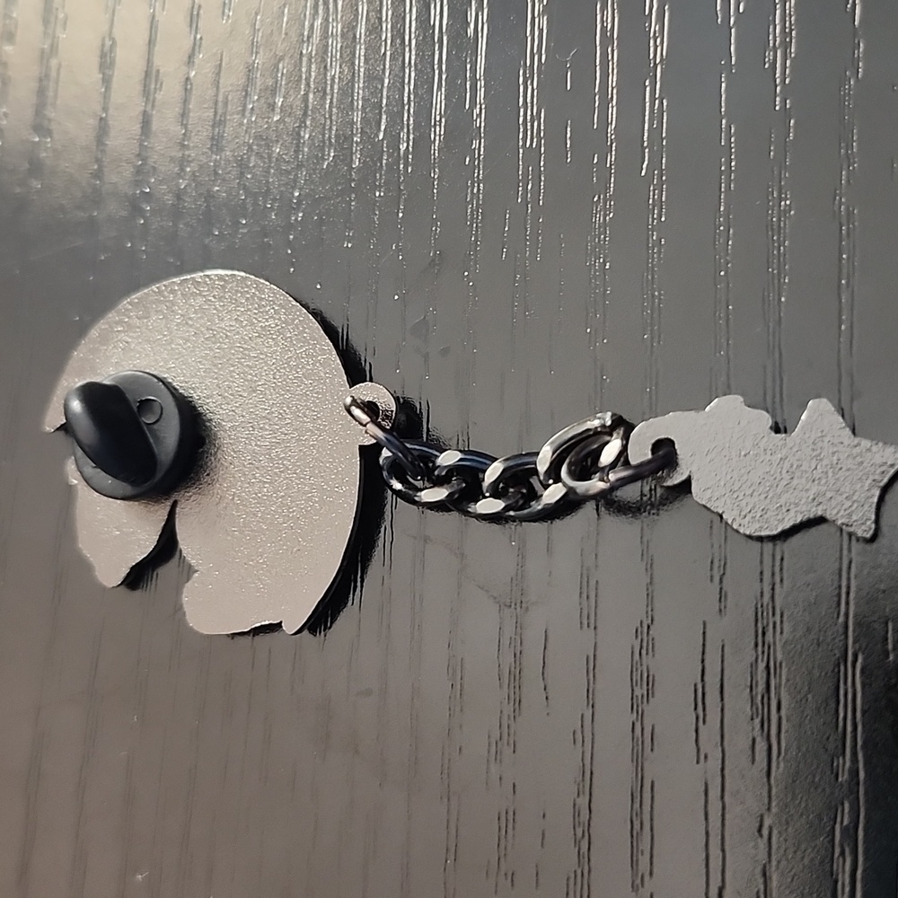 Peanuts Snoopy and Woodstock Inspired Moon and Star Enamel Pin - Picture 3 of 4